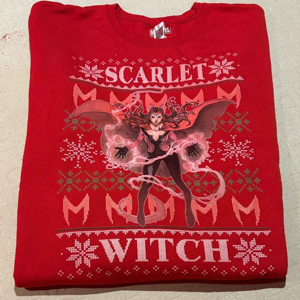 The Scarlet Witch Christmas Sweatshirt Adult Large
